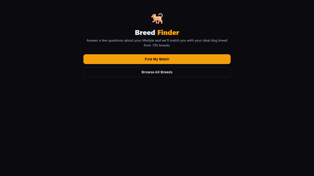 Breed Finder screenshot 1