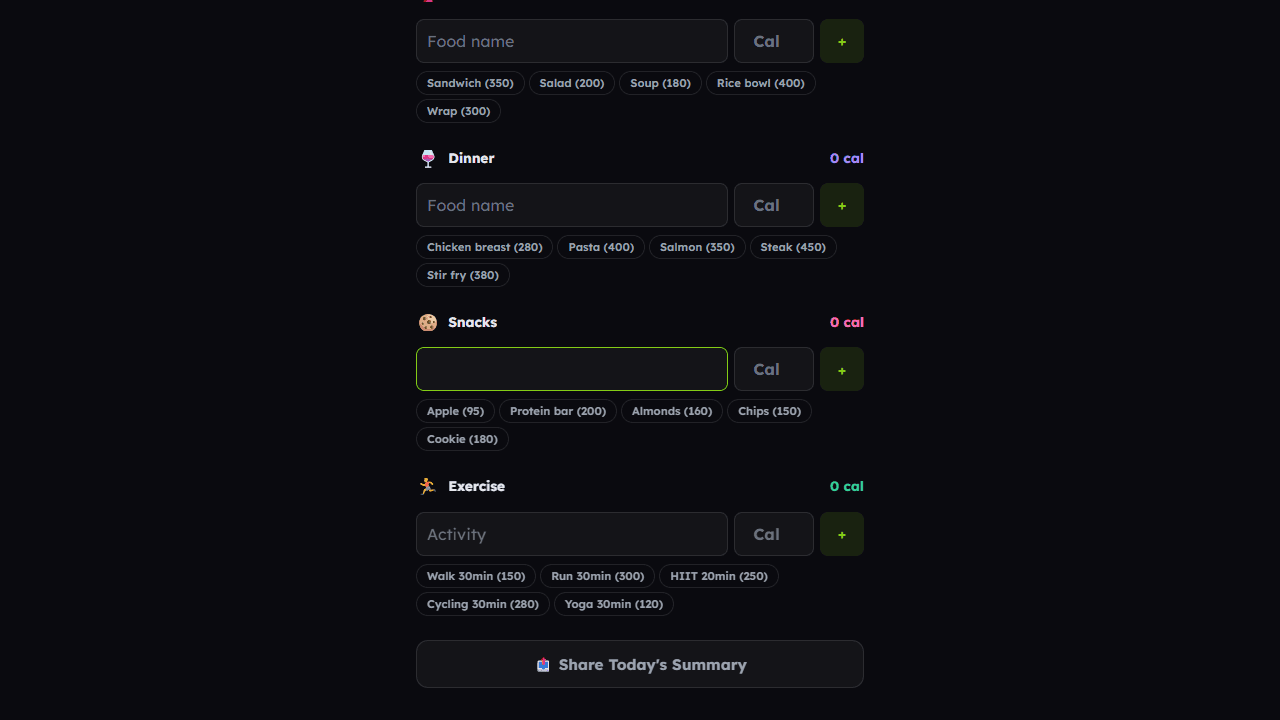 Calorie Counter screenshot 3