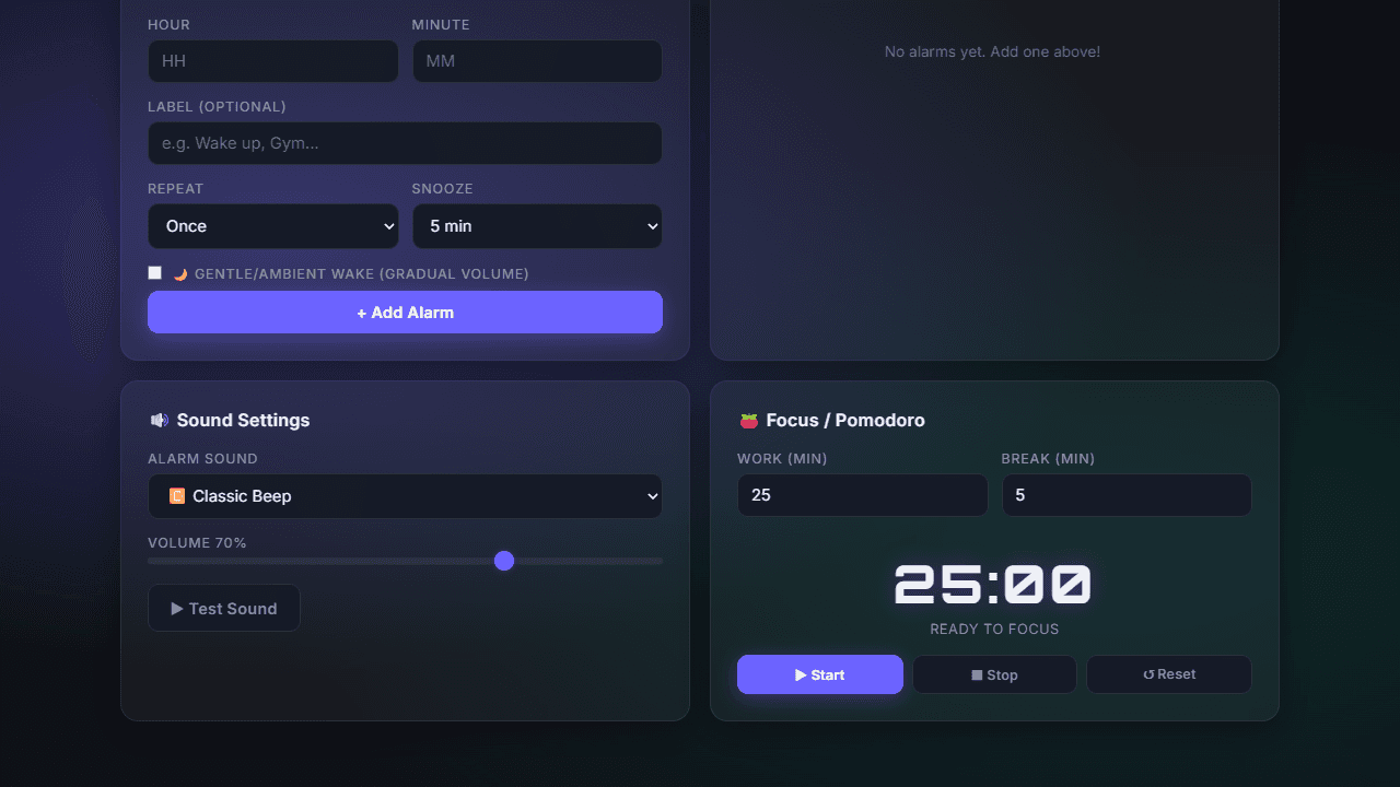 ChronoAlarm Clock screenshot 1