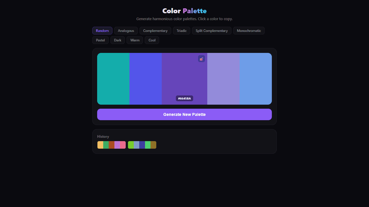 Color Palette Generator screenshot 2
