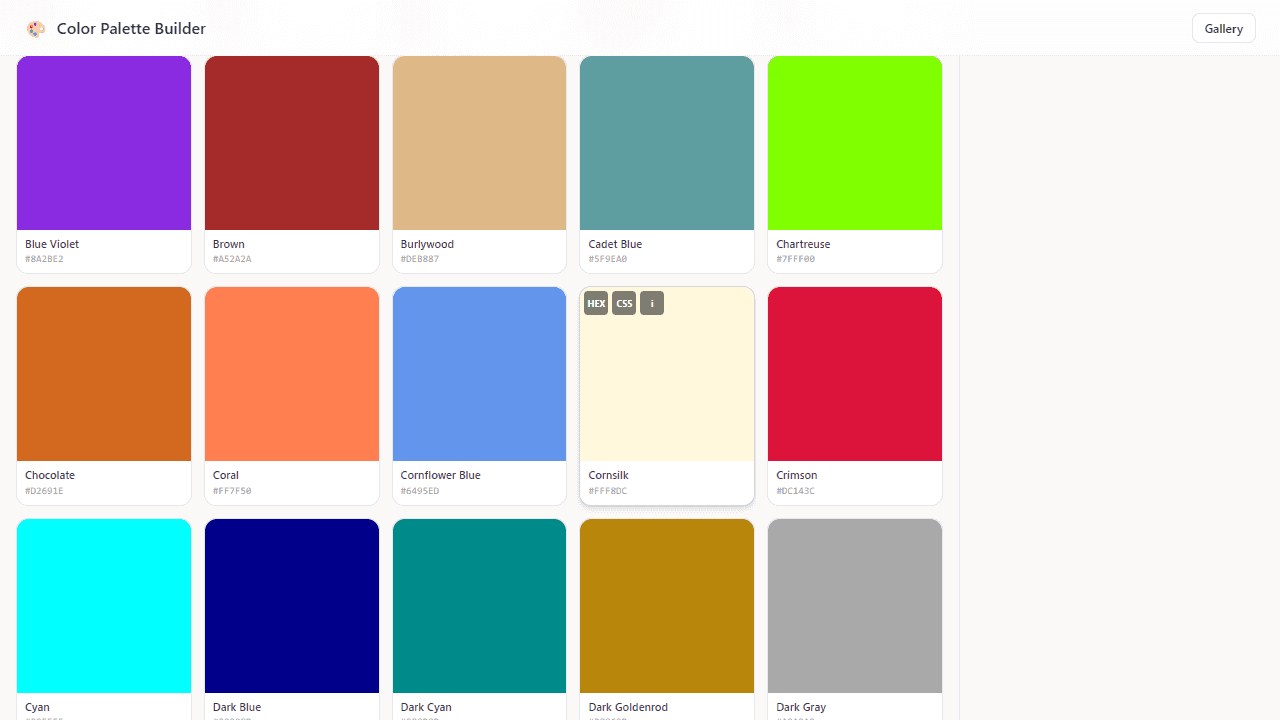 Color Palette Builder screenshot 1