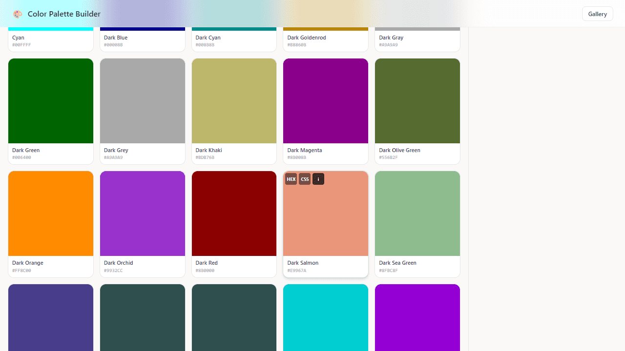 Color Palette Builder screenshot 2