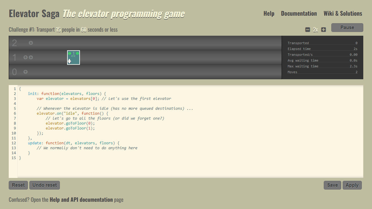 Elevator Saga screenshot 1