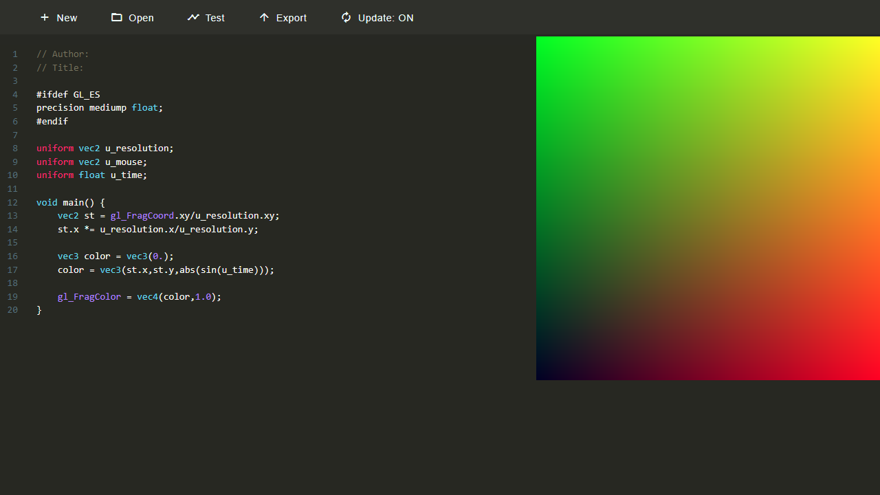 GLSL Editor screenshot 1