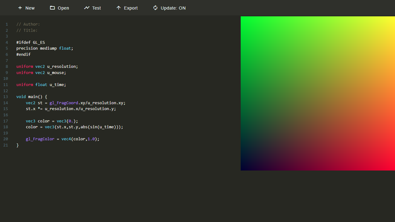 GLSL Editor screenshot 2