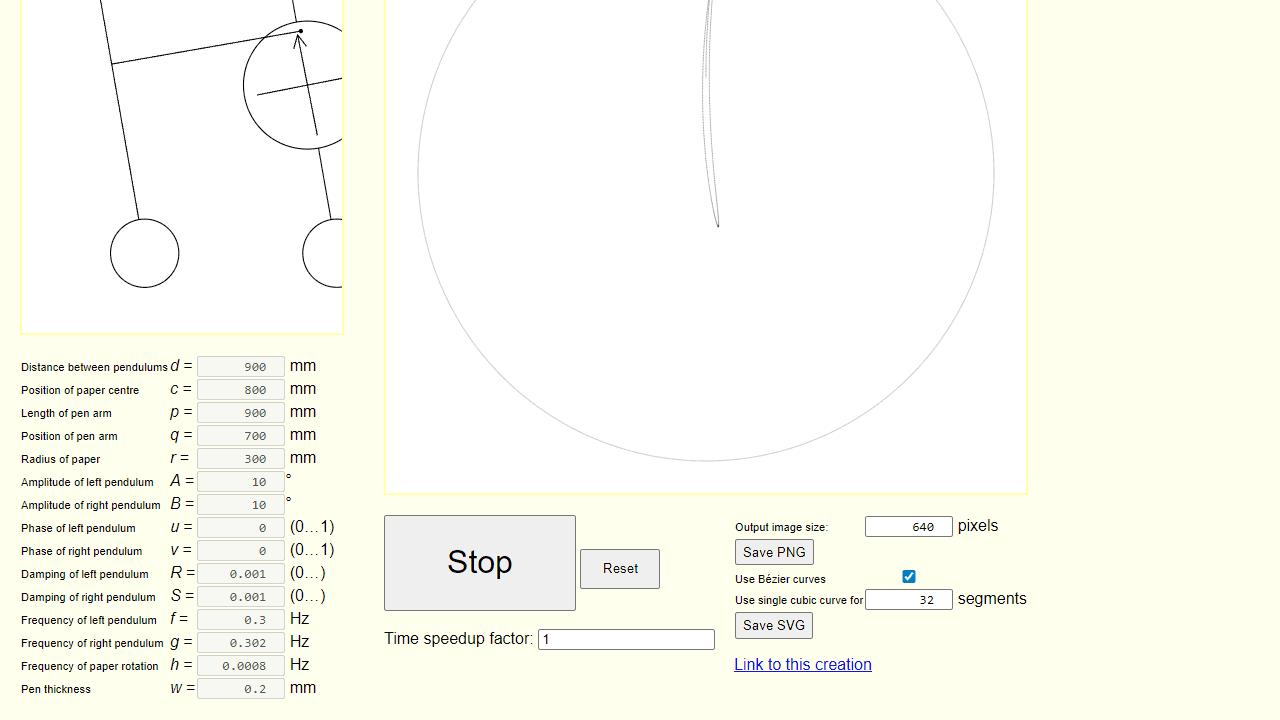 Harmonograph screenshot 2