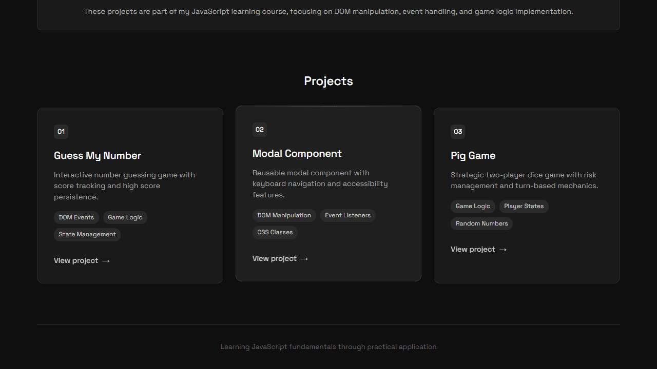 JavaScript Learning Journey screenshot 1