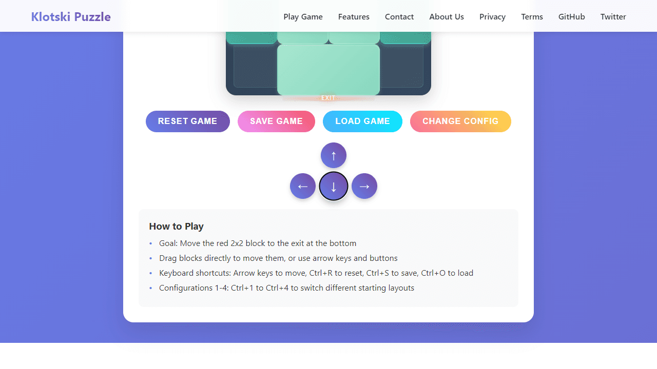Klotski screenshot 1