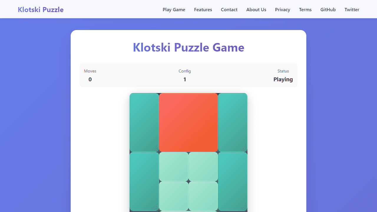 Klotski screenshot 2