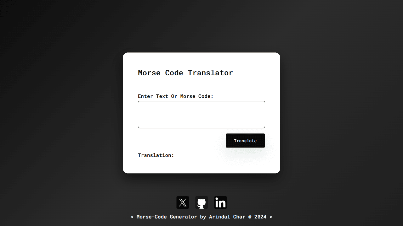 Morse Code Translator screenshot 1
