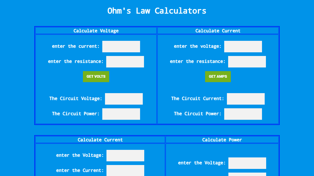 Ohm's Law Calculator screenshot 2