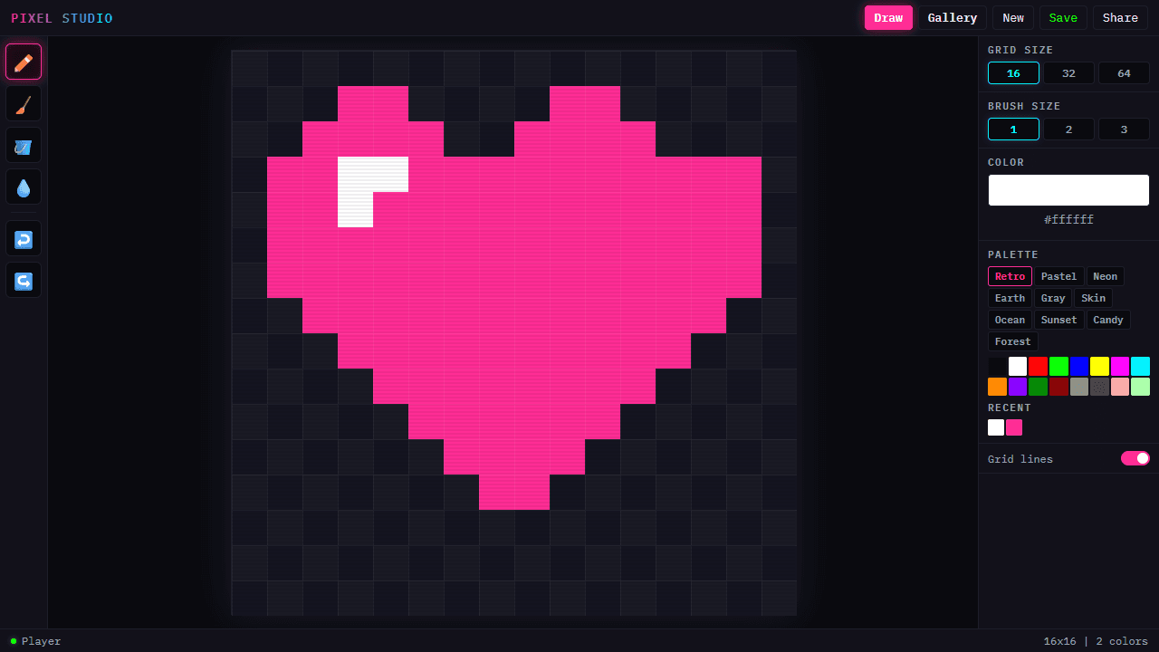 Pixel Art Editor screenshot 1