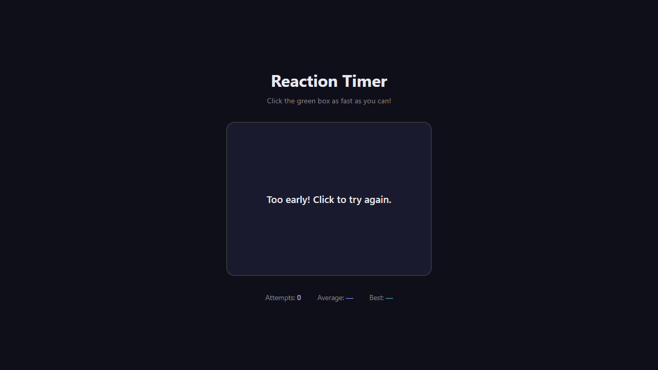 Reaction Timer screenshot 2