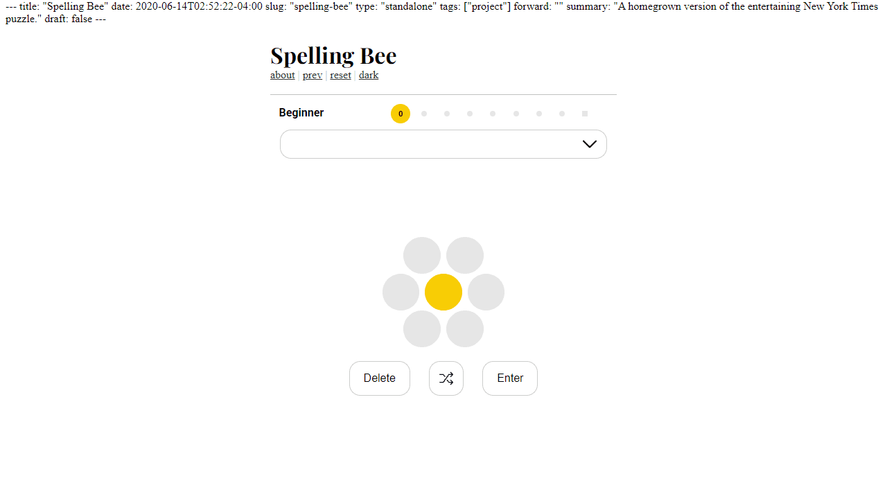 Spelling Bee screenshot 1