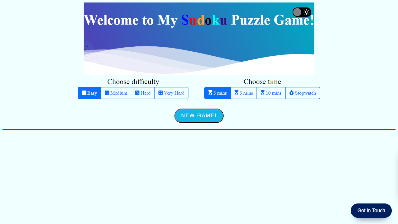 Sudoku screenshot 1