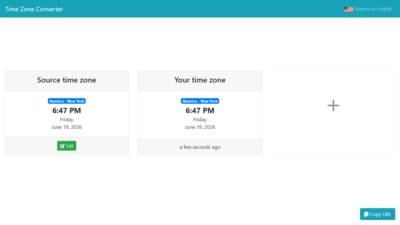 Timezone Converter screenshot 1