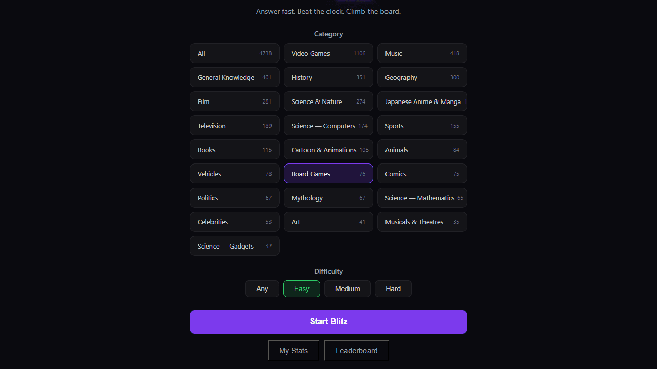 Trivia Blitz screenshot 2