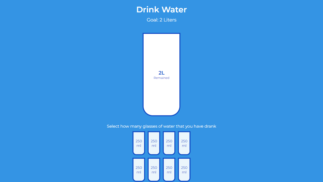 Water Intake Tracker screenshot 1