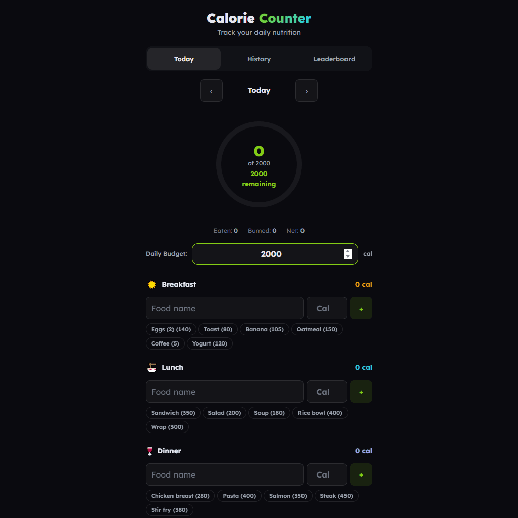 Calorie Counter