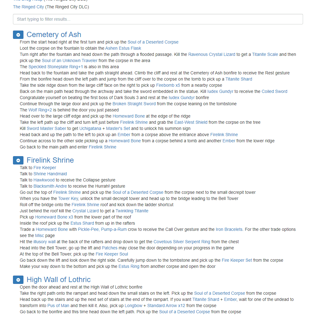 Dark Souls 3 Checklist