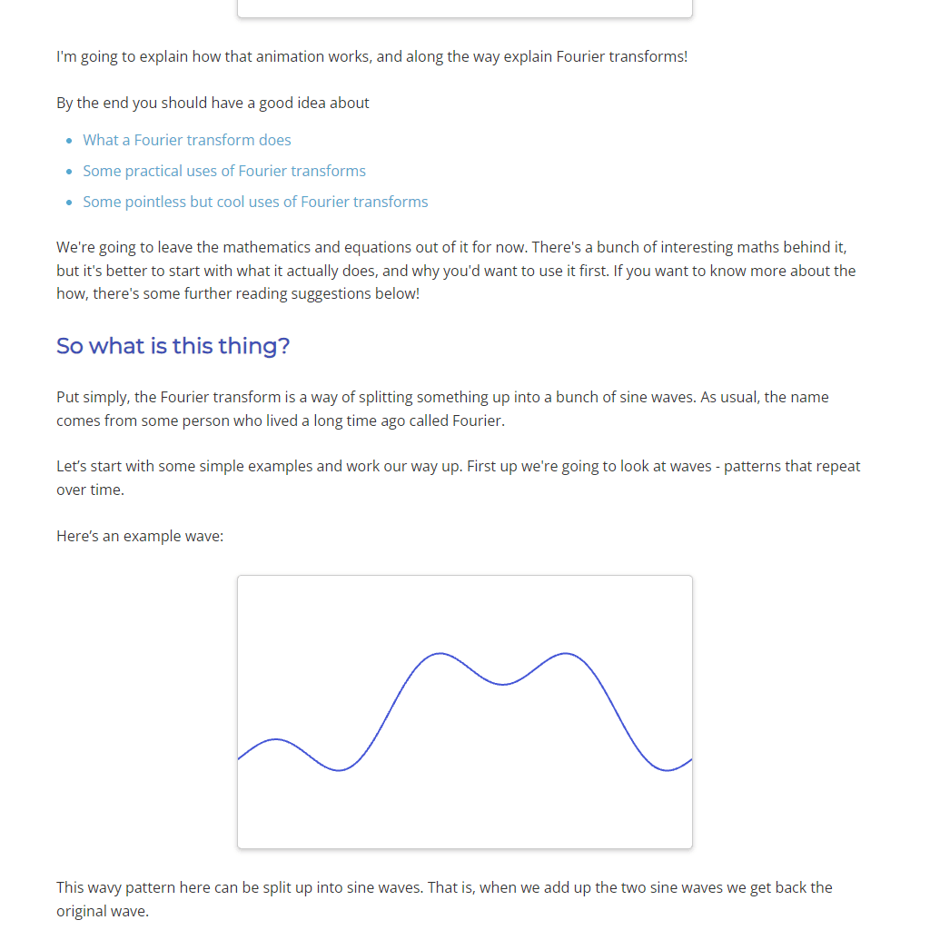 Fourier Transforms