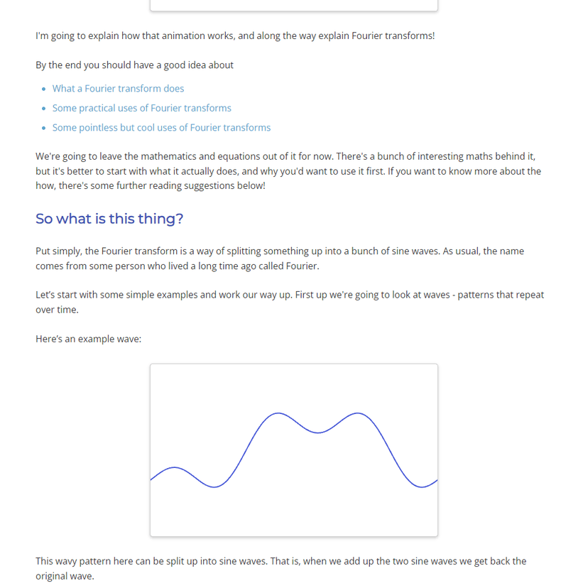 Fourier Transforms