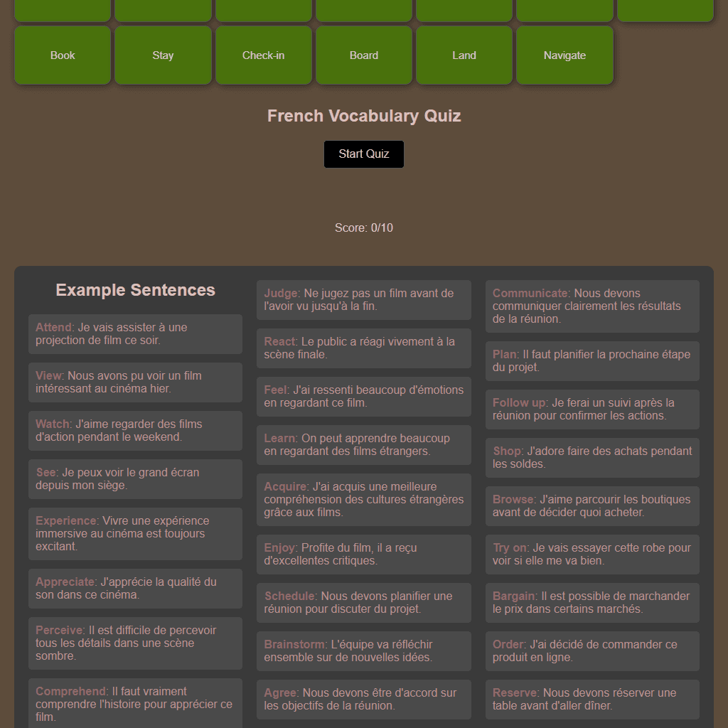 French Flashcards