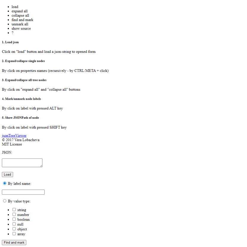 JSON Tree Viewer
