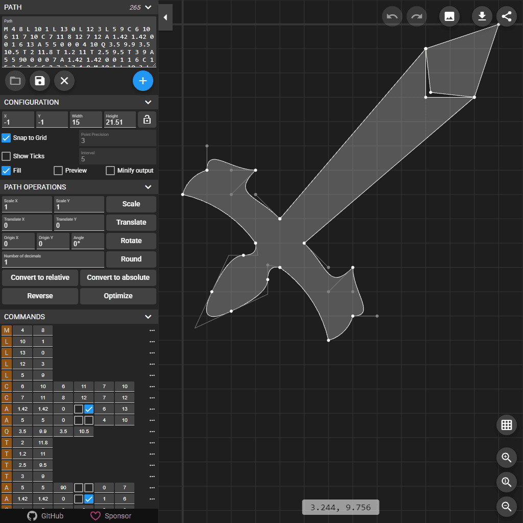 SVG Path Editor