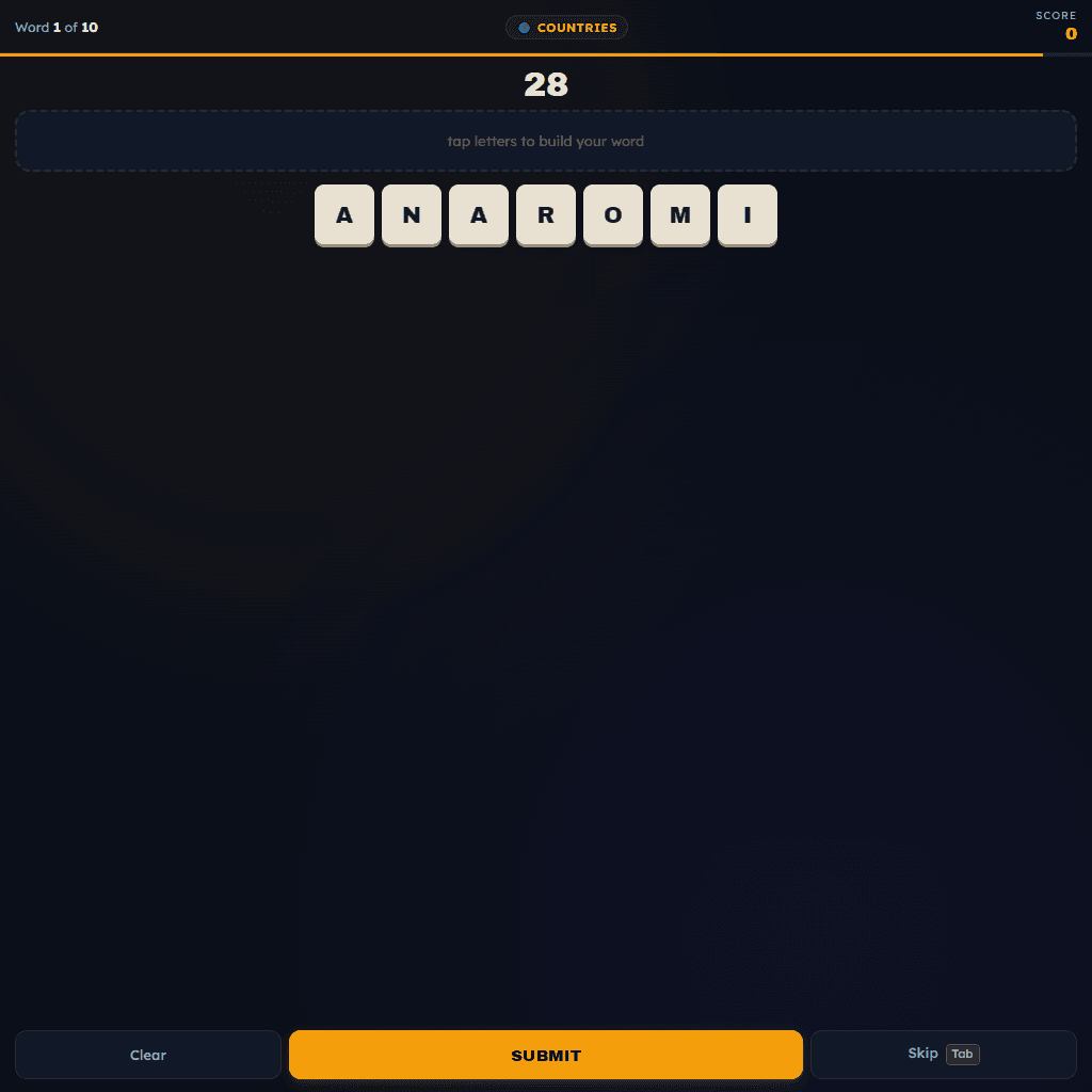 Word Scramble