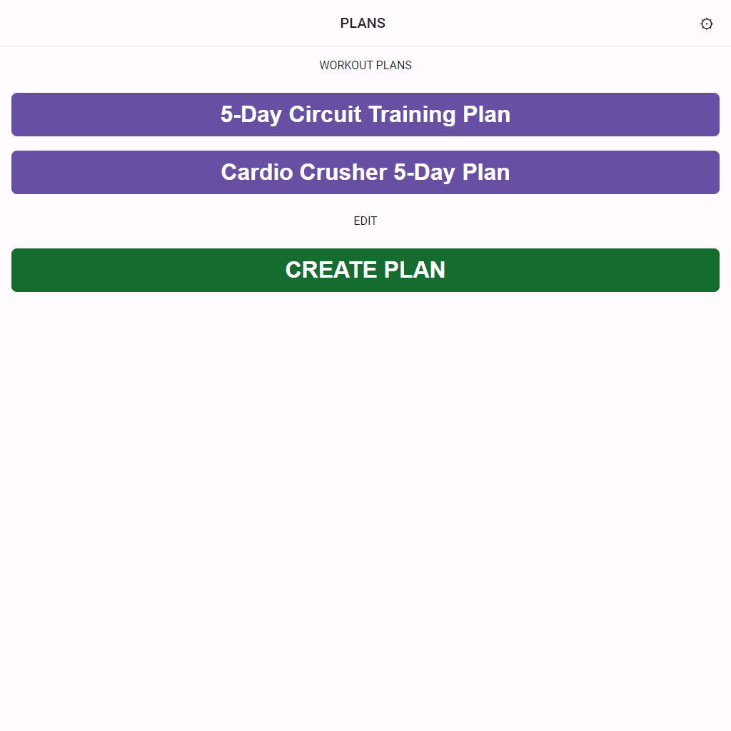 Workout Planner