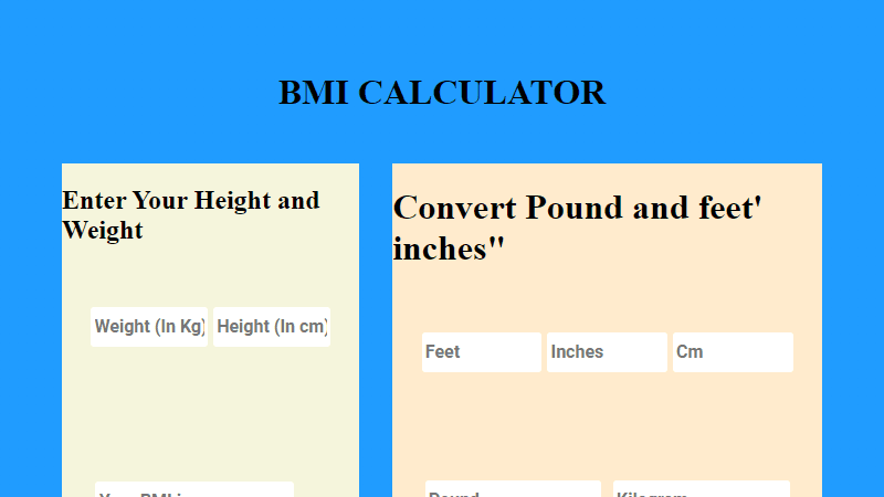 BMI Calculator