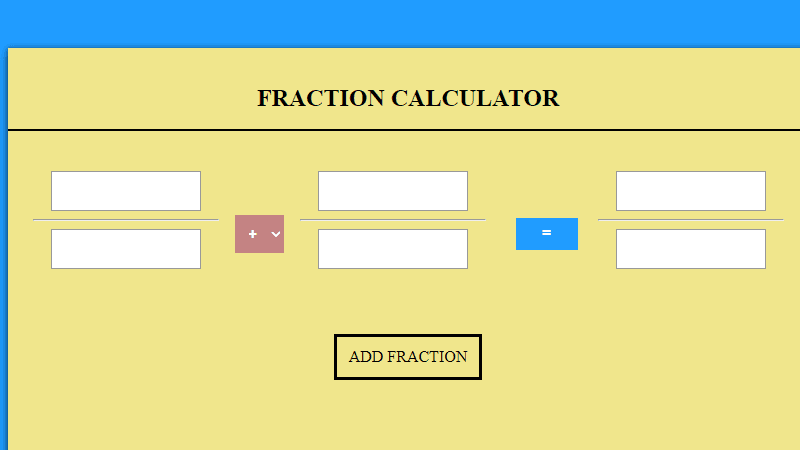 Fraction Calculator
