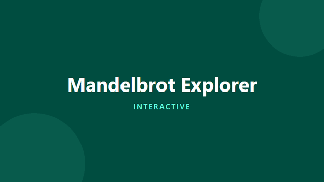 Mandelbrot Explorer