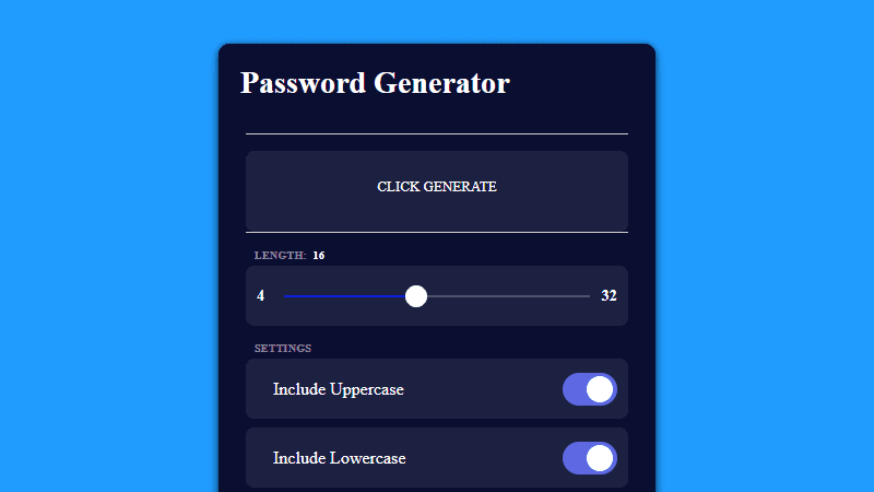 Password Generator
