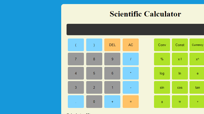 Scientific Calculator