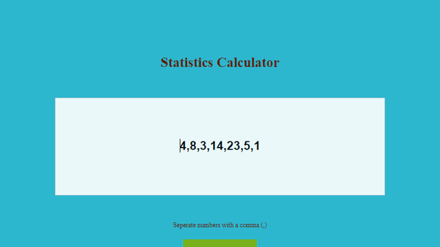 Statistics Calculator