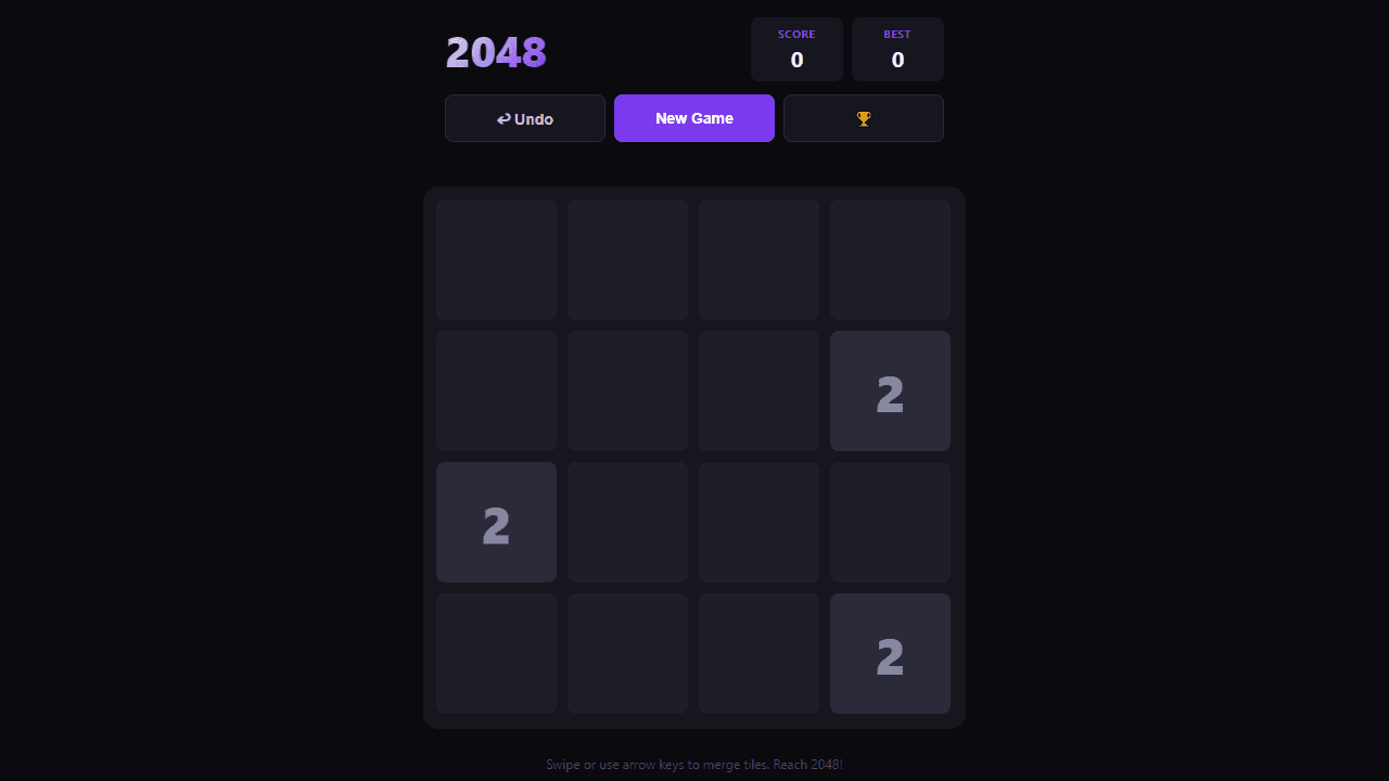2048 screenshot 2